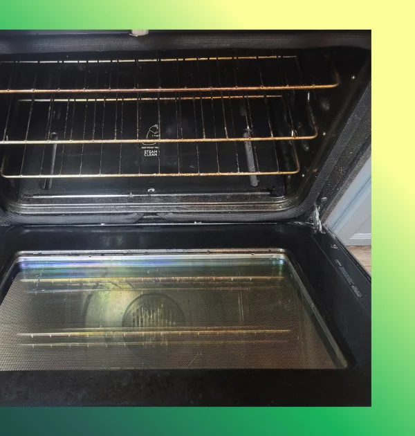Oven detail after cleaning
