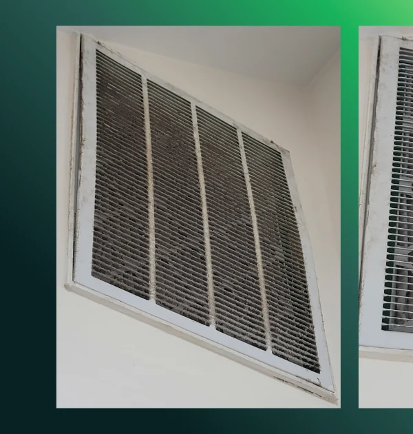 Air vent cleaning before cleaning